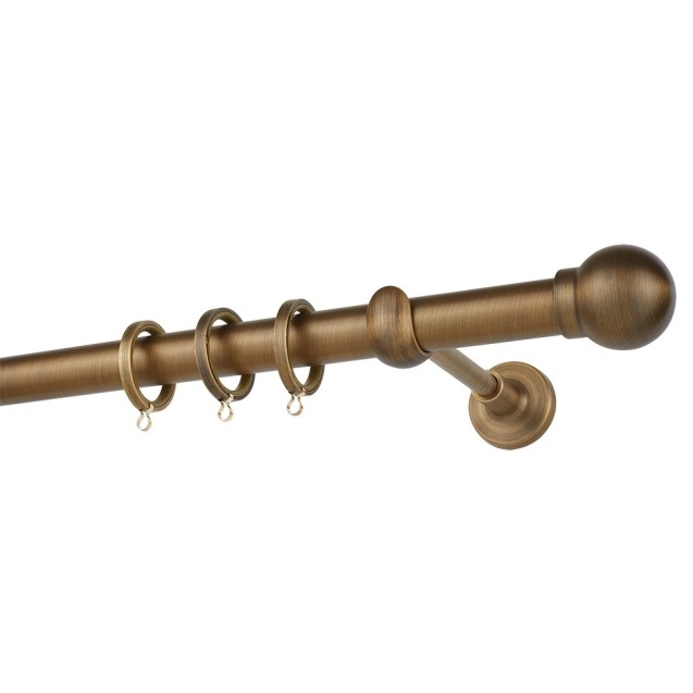 Κουρτινόβεργα Zogometal Easy Line E0058 Μπρονζέ