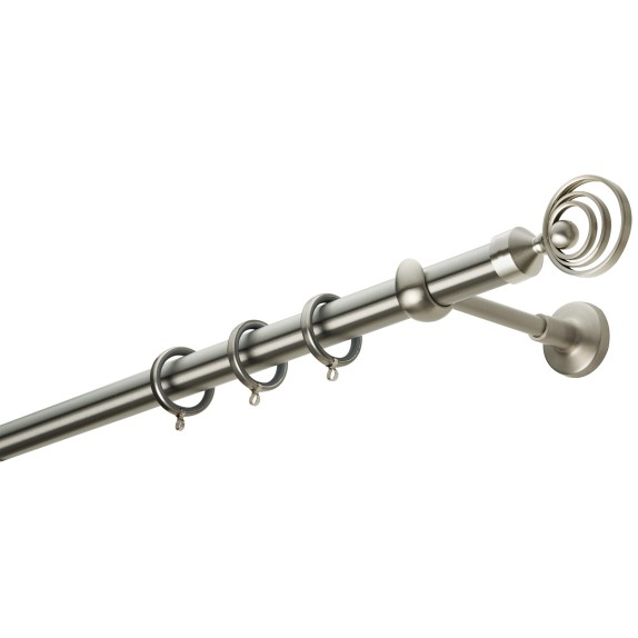 Κουρτινόβεργα Zogometal Easy Line E0480 Νίκελ Ματ