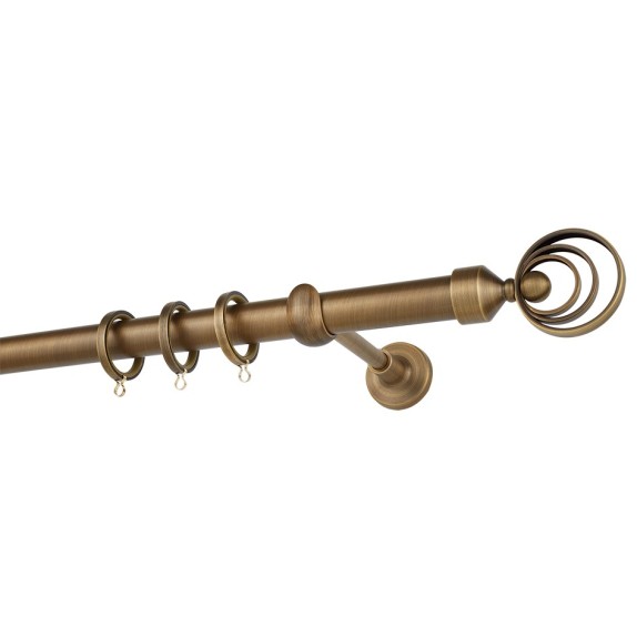 Κουρτινόβεργα Zogometal Easy Line E0480 Μπρονζέ