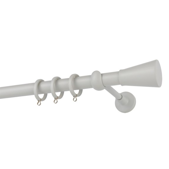 Κουρτινόβεργα Zogometal Color More Mat CP4141 Λευκό Πάγου