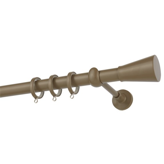 Κουρτινόβεργα Zogometal Color More Mat CP4141 Καφέ Ελιάς