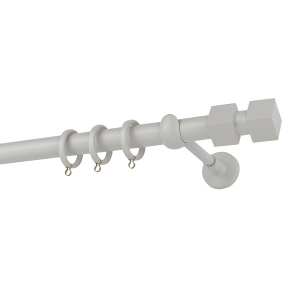 Κουρτινόβεργα Zogometal Color More Mat CP4144 Λευκό Πάγου