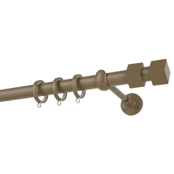 Κουρτινόβεργα Zogometal Color More Mat CP4144 Καφέ Ελιάς