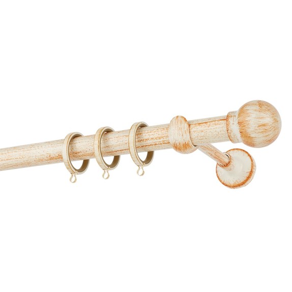 Κουρτινόβεργα Zogometal Rustique Collection R0058 Κρεμ...