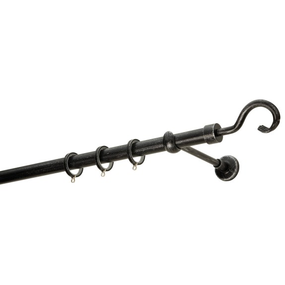 Κουρτινόβεργα Zogometal Rustique Collection R0450 Μαύρο...