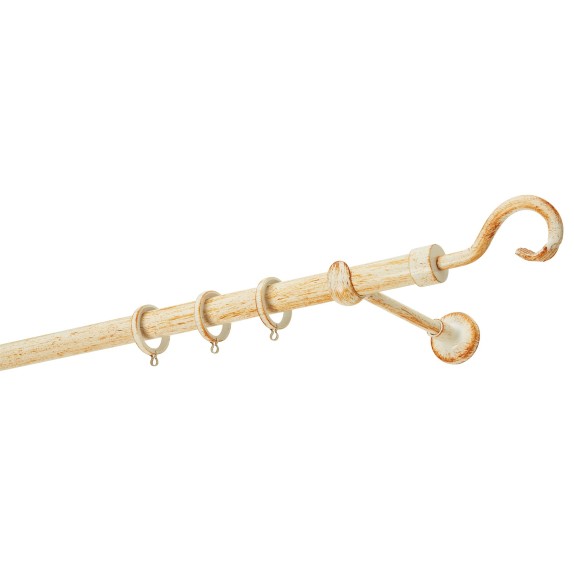 Κουρτινόβεργα Zogometal Rustique Collection R0450 Κρεμ...