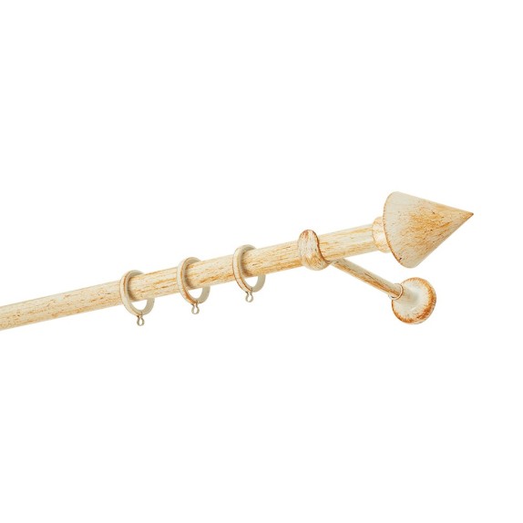 Κουρτινόβεργα Zogometal Rustique Collection R4146 Κρεμ...