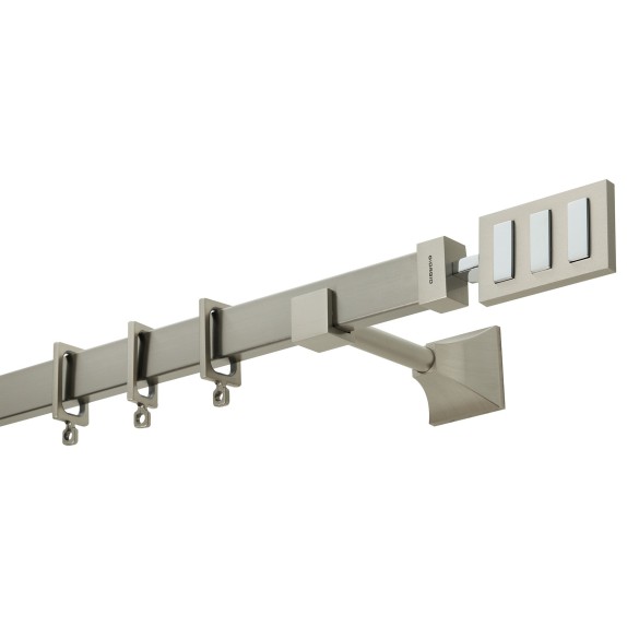  Κουρτινόβεργα Zogometal Flat Collection FC4519 Νίκελ...