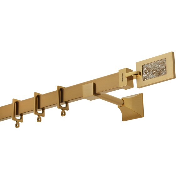 Κουρτινόβεργα Zogometal Flat Collection Με Κρύσταλλα...