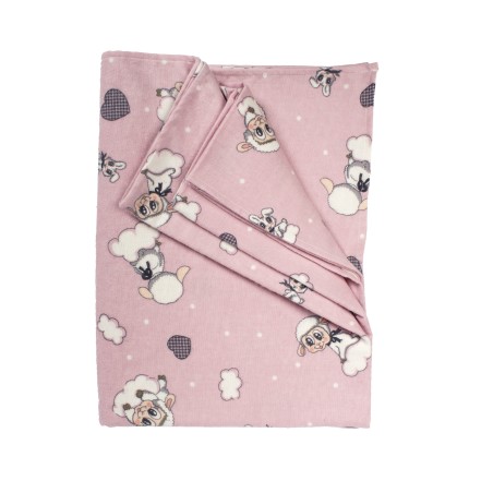 Φανελένια Πάνα Dimcol Προβατάκι 05 Pink 80x80