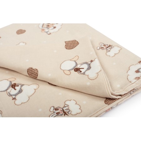 Φανελένια Πάνα Dimcol Προβατάκι 07 Beige 80x80