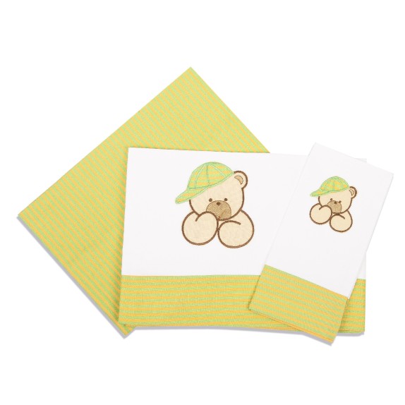 Σετ Σεντόνια Κούνιας Dimcol Αρκούδος 100...