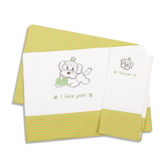 Σετ Σεντόνια Κούνιας Dimcol Σκυλάκι 120...