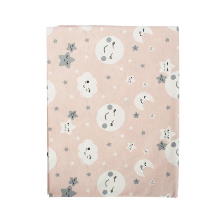 Σεντόνι Λίκνου Dimcol Smile 82 Coral 80x110