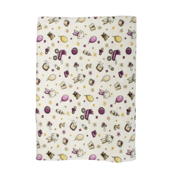 Σεντόνι Λίκνου Φανελένιο Dimcol Baby 01 80x110