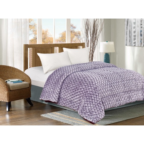 Διακοσμητικό Μαξιλάρι Dimcol Deluxe 1810 Μωβ 45x45