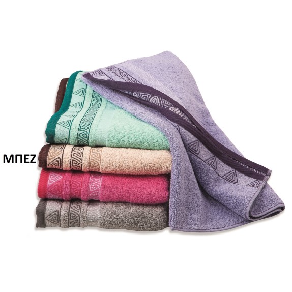 Πετσέτα Προσώπου Dimcol Θάλεια Μπεζ 50x90