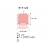 Παιδικό Φωτιστικό Οροφής Μονόφωτο Ango Clouds Pink 41412 S