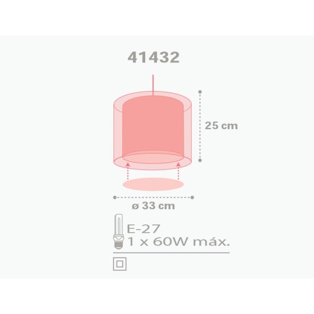 Παιδικό Φωτιστικό Οροφής Μονόφωτο Ango Color Rain 41432