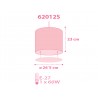 Παιδικό Φωτιστικό Οροφής Μονόφωτο Ango Sweet Dreams Pink 62012 S