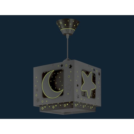 Παιδικό Φωτιστικό Οροφής Μονόφωτο Ango Gray Moon 63232 E