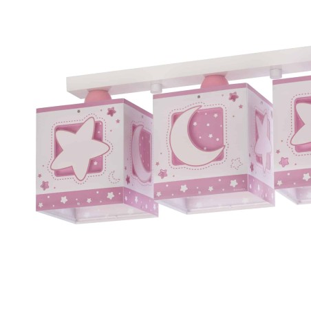 Παιδικό Φωτιστικό Οροφής Τρίφωτο Ango Pink Moon 63233 NS
