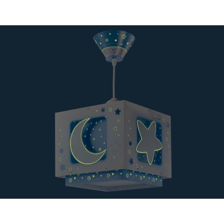 Παιδικό Φωτιστικό Οροφής Μονόφωτο Ango Blue Moon 63232 T