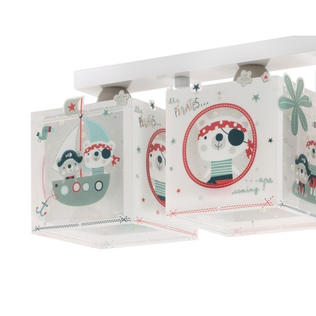 Παιδικό Φωτιστικό Οροφής Τρίφωτο Ango The Pirates 74553