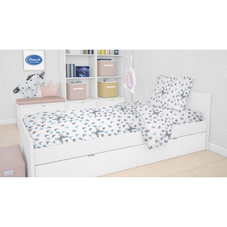 Μαξιλαροθήκη Dimcol Butterfly 56 Sky blue 50x70