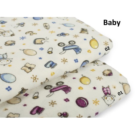 Σετ Σεντόνια Φανελένια Μονά 3 Τεμαχίων Dimcol Baby 01 160x240