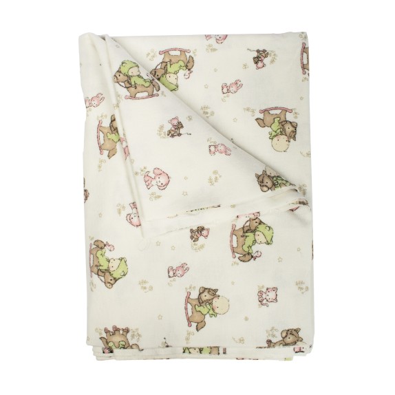 Βρεφική Παπλωματοθήκη Φανελένια Dimcol Baby 03 120x160