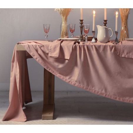 Λινό Τραπεζομάντηλο Nef-Nef Cotton-Linen English Rose 150x250
