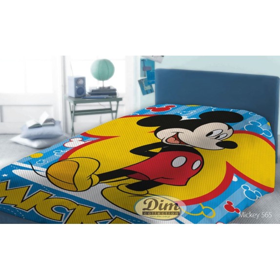 Κουβέρτα Πικέ Μονή Dimcol Disney Mickey 565 Digital Print...