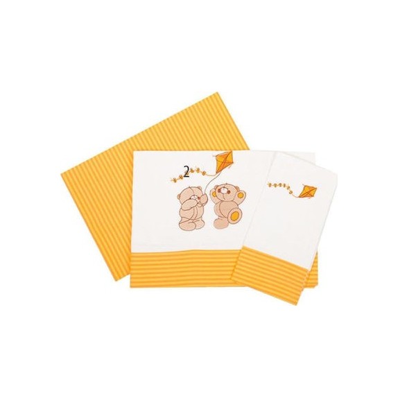 Σετ Σεντόνια Κούνιας 3 Τεμαχίων Dimcol Χαρταετός 92...