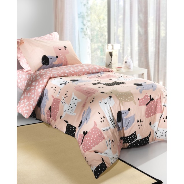 Σετ Σεντόνια Μονά Saint-Clair Doggy Pink 160x260