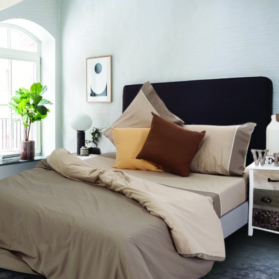 Πάπλωματοθήκη Μονή Sb Home Simi Espresso 170x240