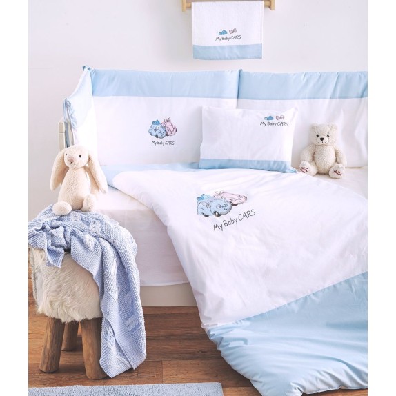Σετ Κούνιας 3 Τεμαχίων Sb Home My Baby Cars Blue