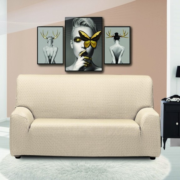 Ελαστικό Κάλυμμα Διθέσιου Sb Home Sabrina Cream