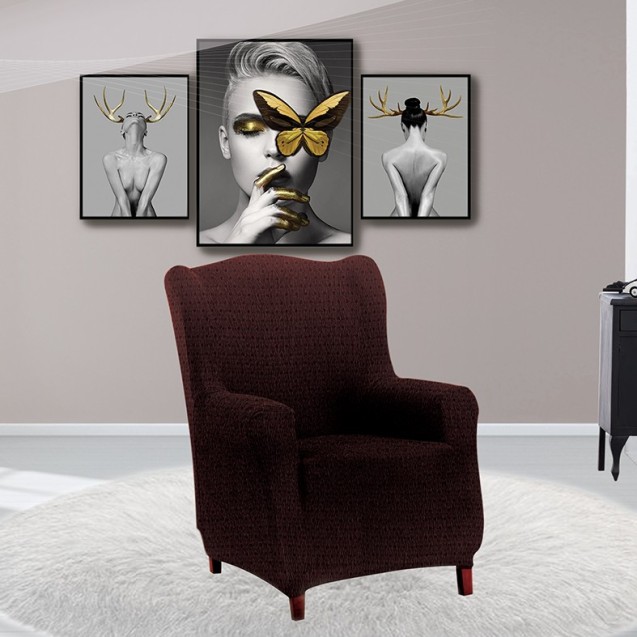 Ελαστικό Κάλυμμα Μπρεζέρας Sb Home Sabrina Brown