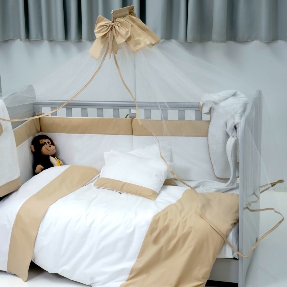 Κουνουπιέρα Κούνιας Sb Home Μπεζ 180x480