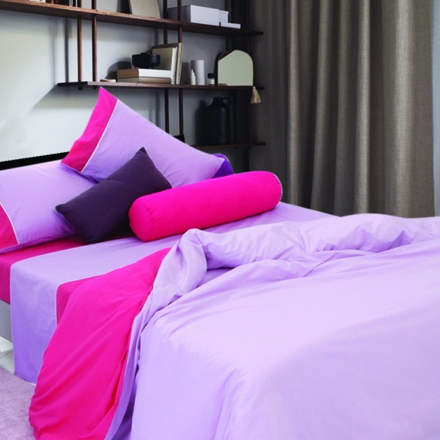 Πάπλωματοθήκη Υπέρδιπλη Sb Home Simi Lilac 225x240