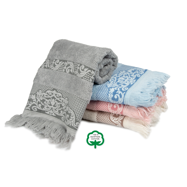 Σετ Πετσέτες 3 Τεμαχίων Dimcol Ίσιδα 02 Ροζ