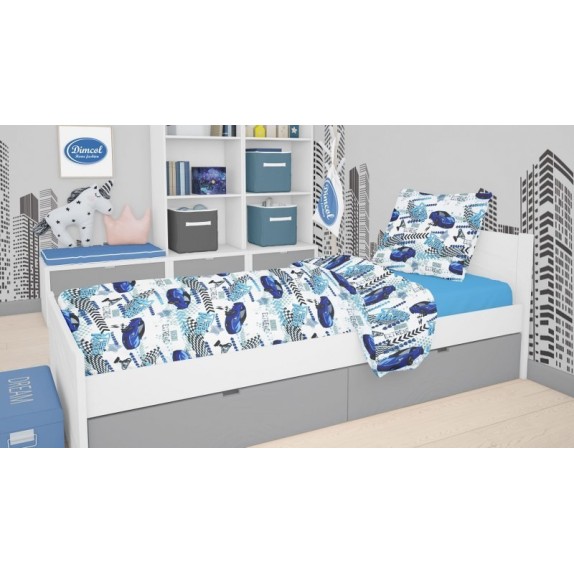 Παπλωματοθήκη Μονή Dimcol Speed Racer 291 Rotary Print...