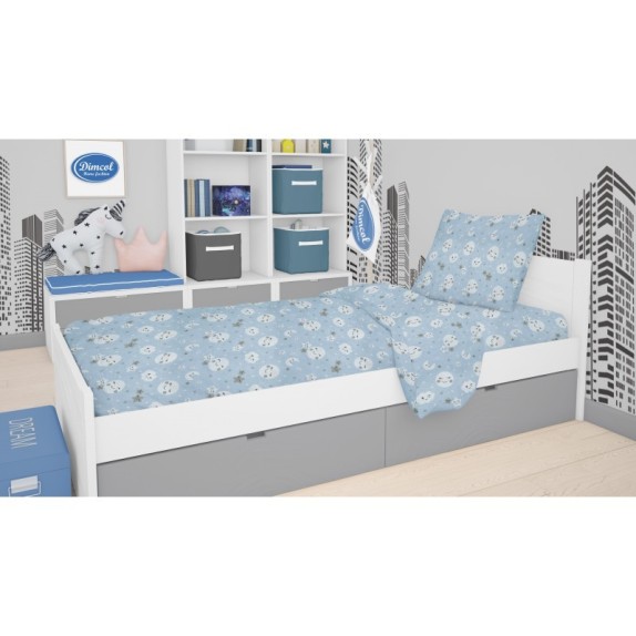 Σετ Σεντόνια Μονά Dimcol Smile 81 Blue 160x240