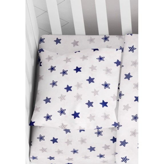 Βρεφική Μαξιλαροθήκη Dimcol Star 102 Blue 35x45