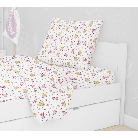 Παπλωματοθήκη Μονή Dimcol Elephant 172 Pink 160x240