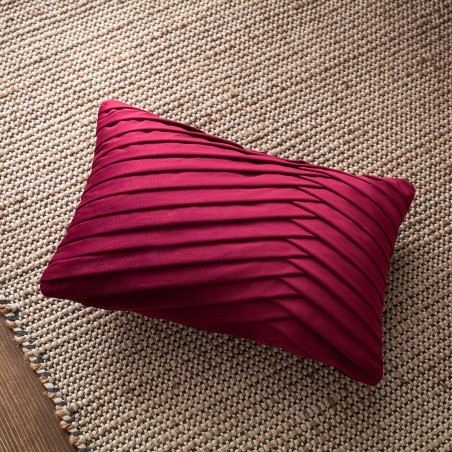 Μαξιλαροθήκη Διακόσμησης Gofis Home Milena Μπορντώ 635B/02 30x45