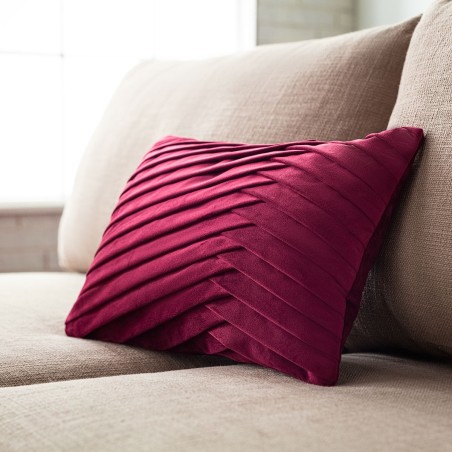 Μαξιλαροθήκη Διακόσμησης Gofis Home Milena Μπορντώ 635B/02 30x45