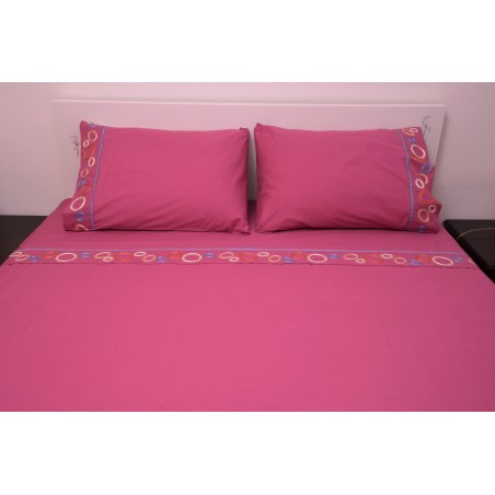 Σετ Σεντόνια Υπέρδιπλα Morven Fantacy Φούξια 240x270