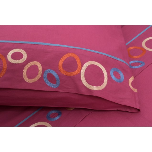 Σετ Σεντόνια Υπέρδιπλα Morven Fantacy Φούξια...